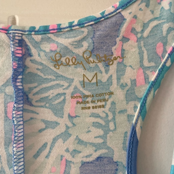 EUC Lilly Pulitzer Pima cotton tank dress, Size Medium - Picture 3 of 4